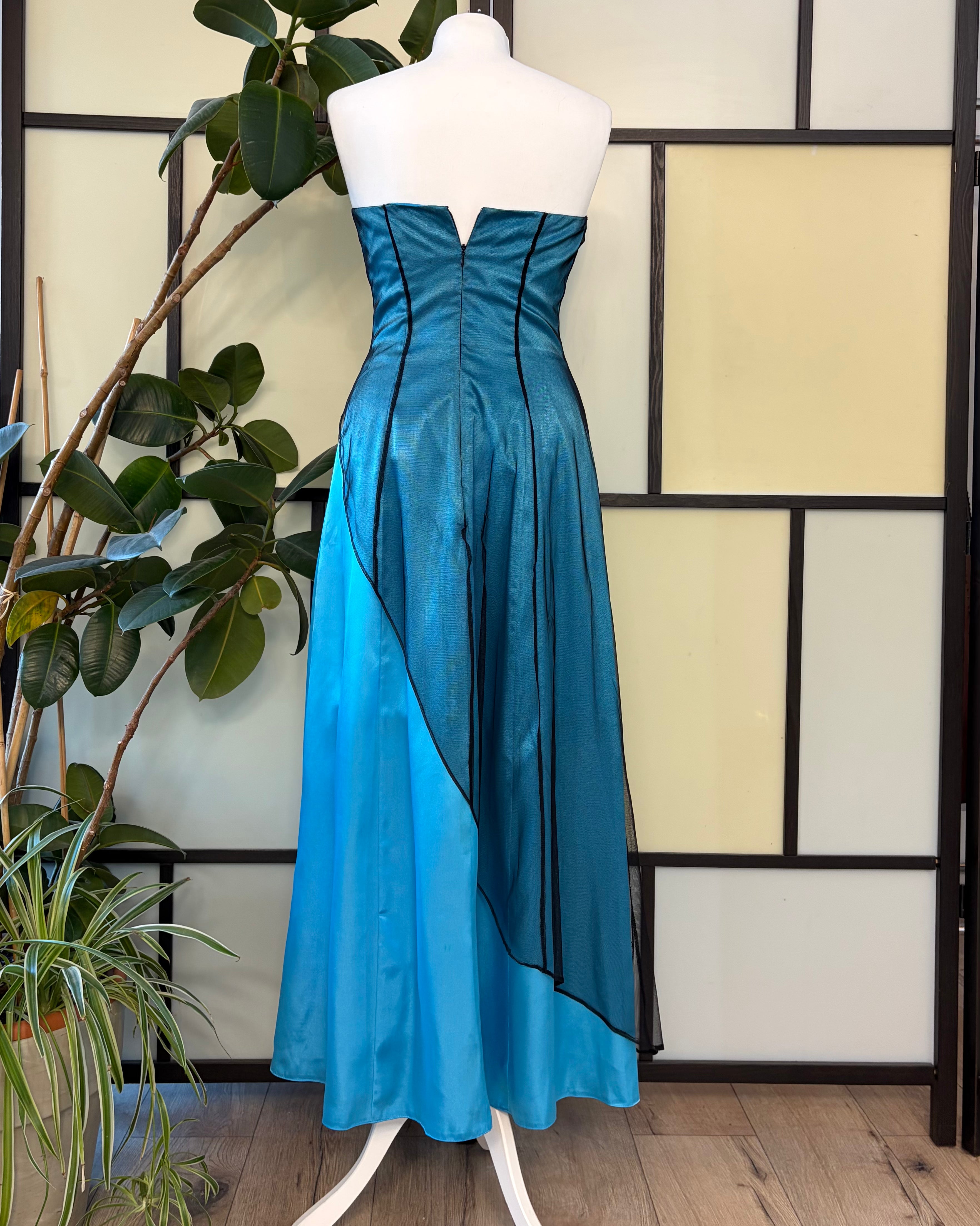 Blue beaded dress