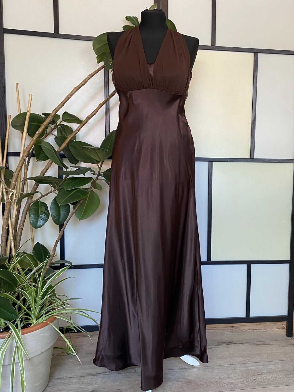 Brown maxi dress