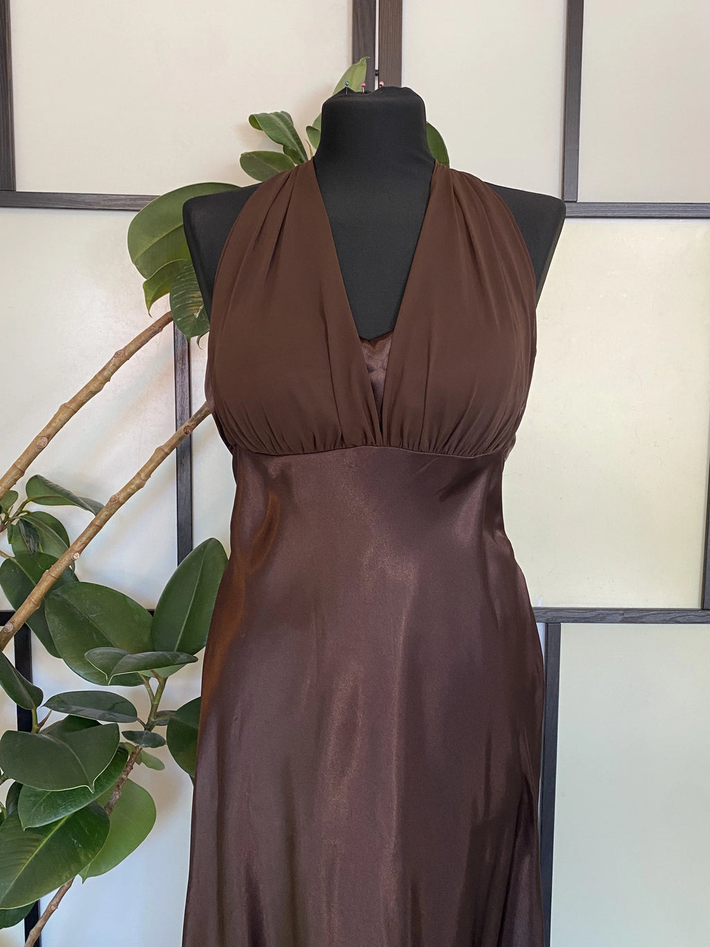Brown maxi dress