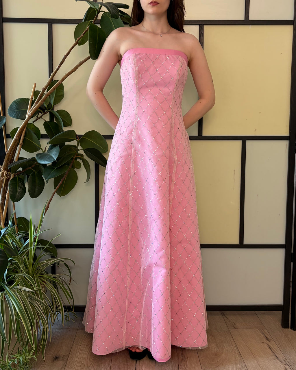 Pink glitter dress