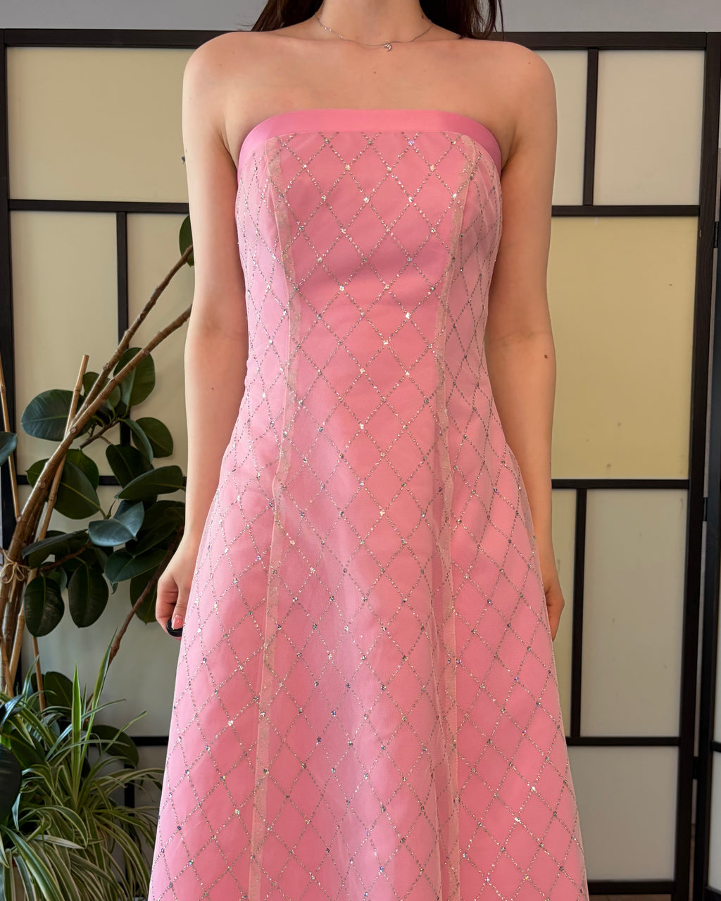 Pink glitter dress