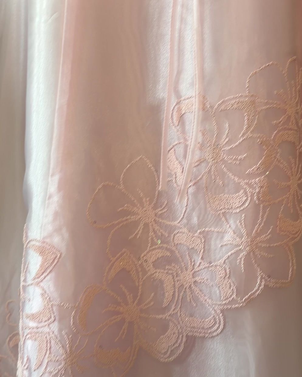 Powder pink multi-layered dress